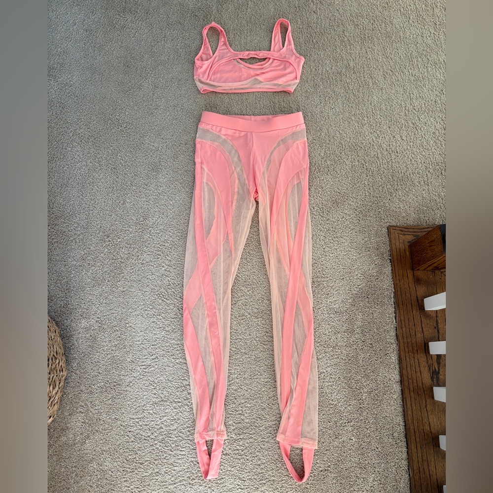 Coral Mesh Matching Set Fashion Nova